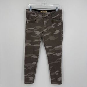 Democracy Womens Camo‎ Jeans Pants Size 10 Ab Technology Green Cotton Blend